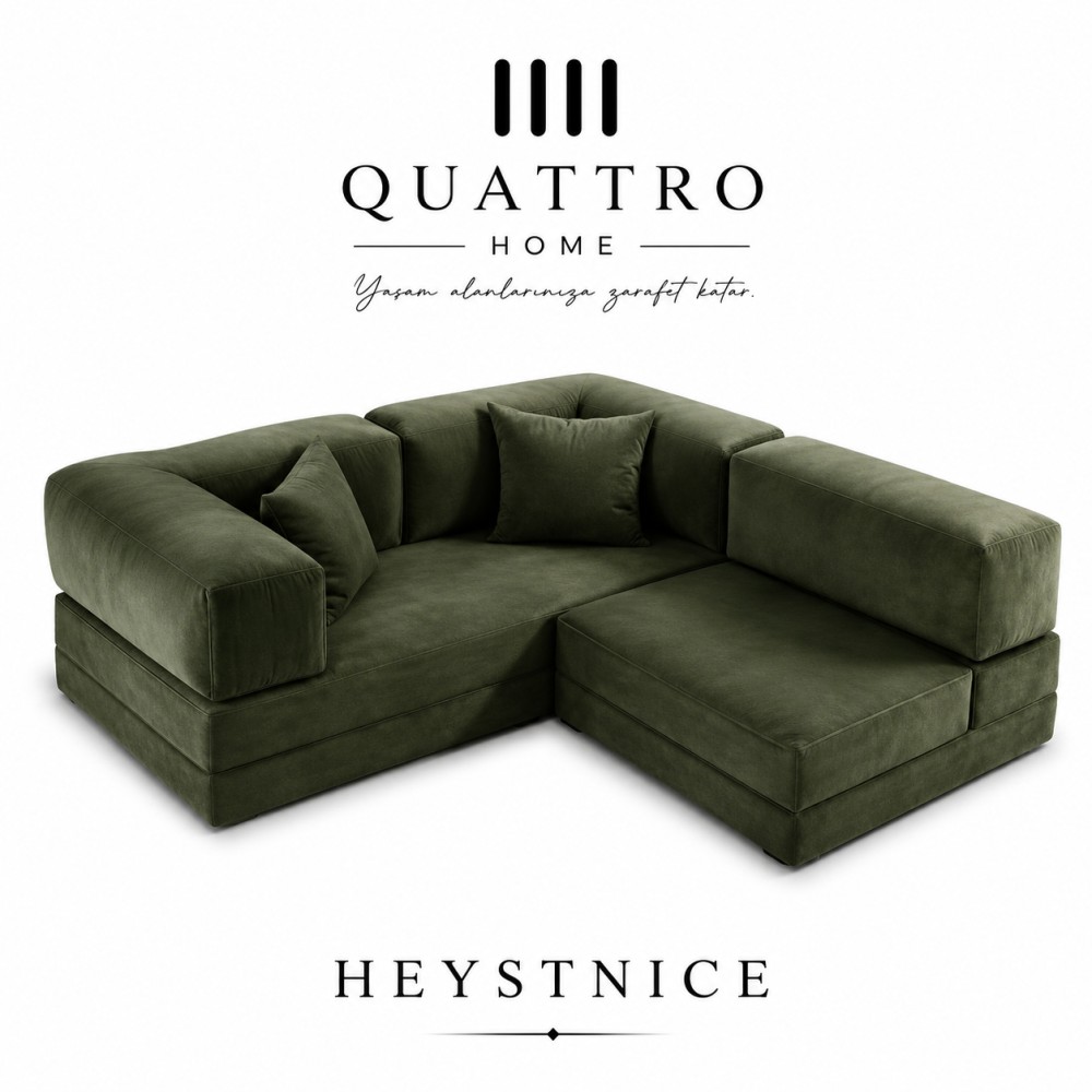 HEYSTNICE Küçük Köşe Modüler Sünger Koltuk 180x180 cm  Aktivite, Oyun, Sinema ve Dinlenme Koltuğu görsel 3