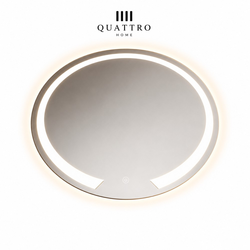 Quattro Home Ellipsa LED Aydınlatmalı Boy Ayna Oval Modern Tasarım görsel 2