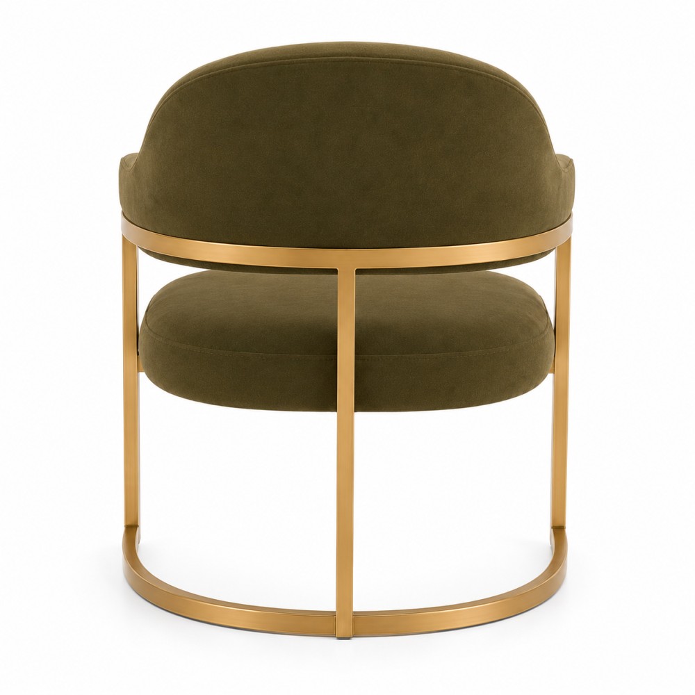 Quattro Home Alaçatı Gold Modern Yemek Sandalyesi Metal Ayaklı Ergonomik Sandalye görsel 3
