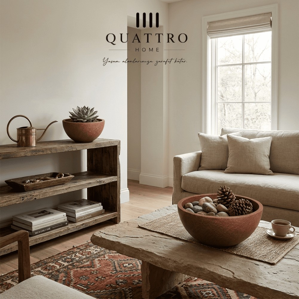 Quattro Home Natura Serisi Çanak Saksı İç ve Dış Mekan Saksı görsel 4