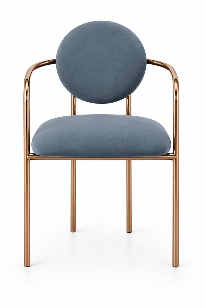 Quattro Home Rello Modern Yemek Sandalyesi Zarif Metal İskeletli Ergonomik Sandalye görsel 2