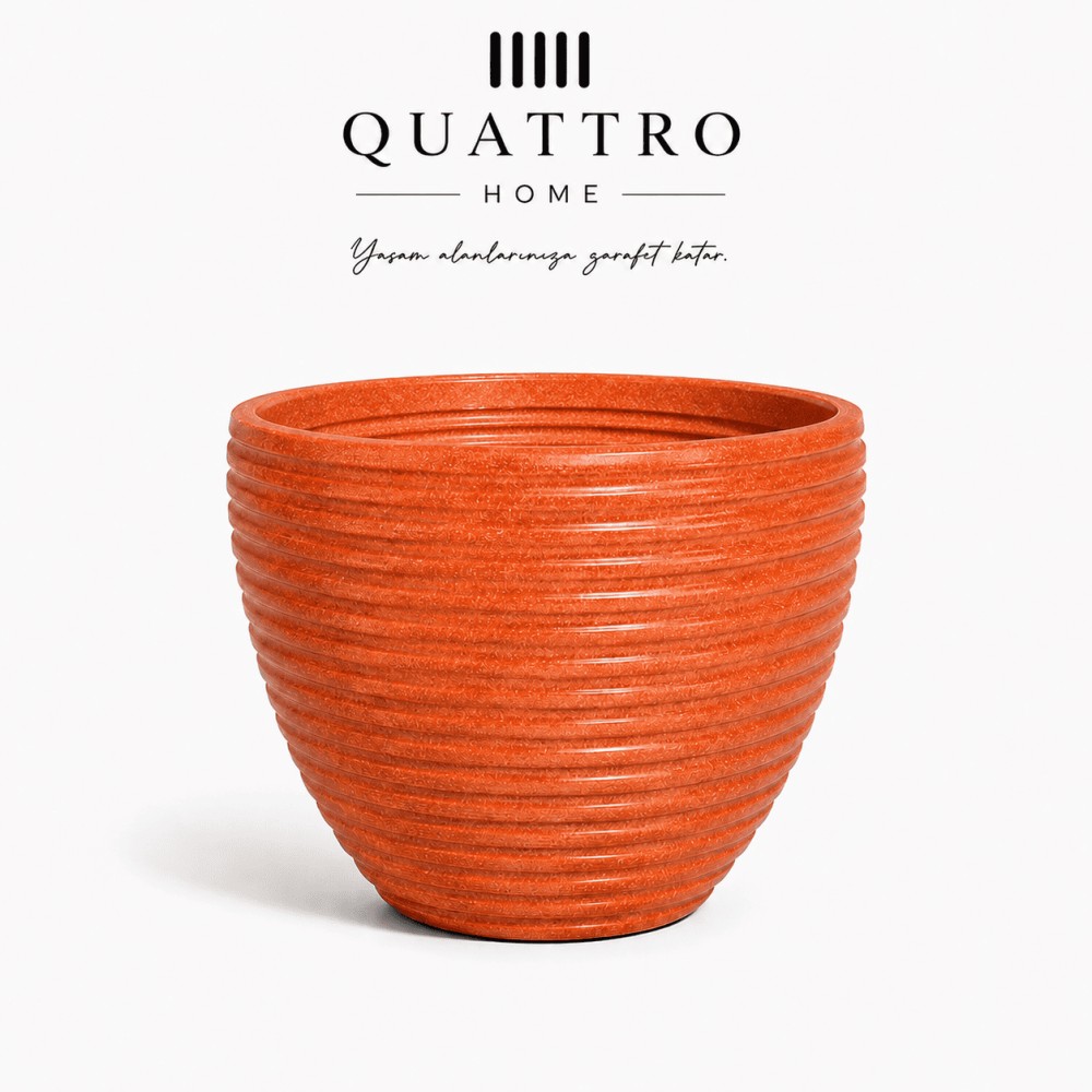 Quattro Home Sevilla Serisi Saksı Modern İç ve Dış Mekan Dekoratif Saksı görsel 2