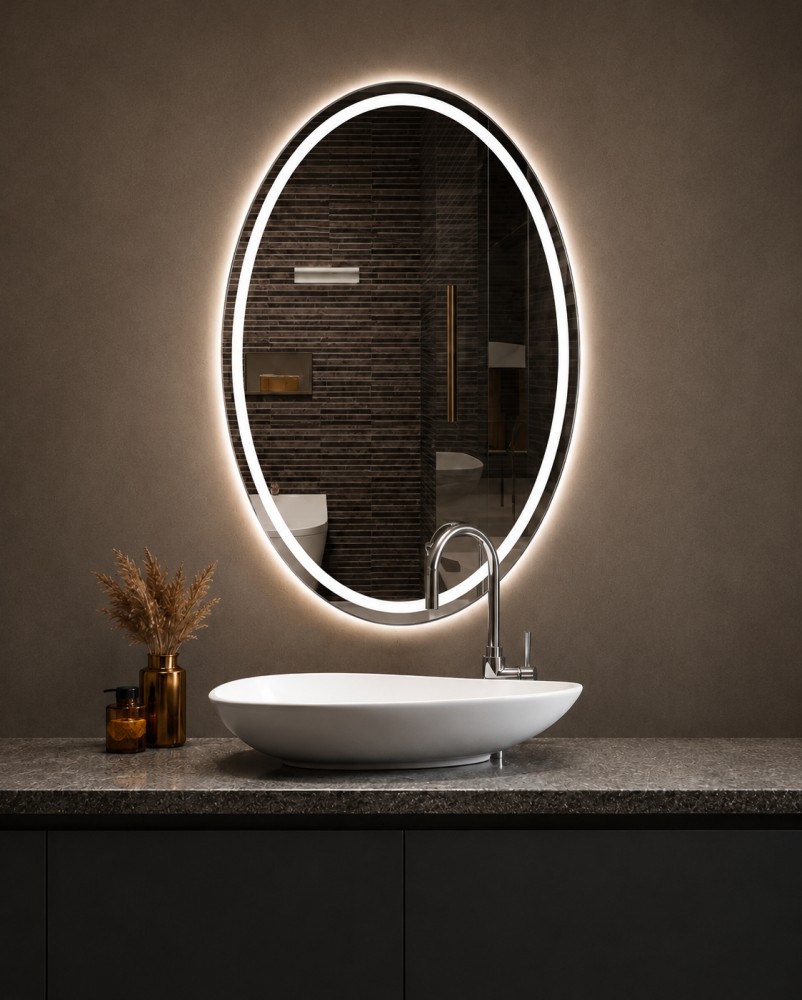 Ovalea LED Aydınlatmalı Banyo Aynası Quattro Home görsel 2