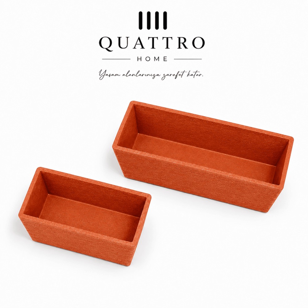 Quattro Home Andes Serisi Dikdörtgen Saksı İç ve Dış Mekan Saksı görsel 3