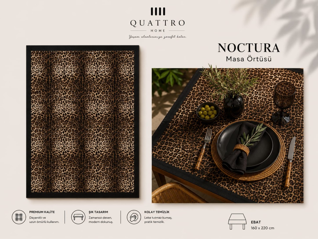 Quattro Home Noctura Masa Örtüsü