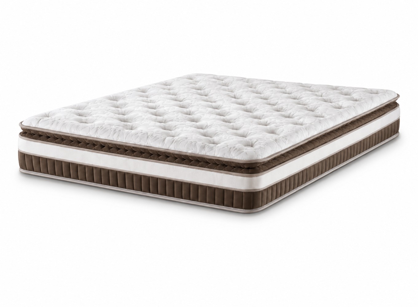 Bahama Premium Çift Kişilik Yatak Seti Ortopedik Pocket Yaylı Sandıklı Baza Başlık Takımı 30 cm görsel 3