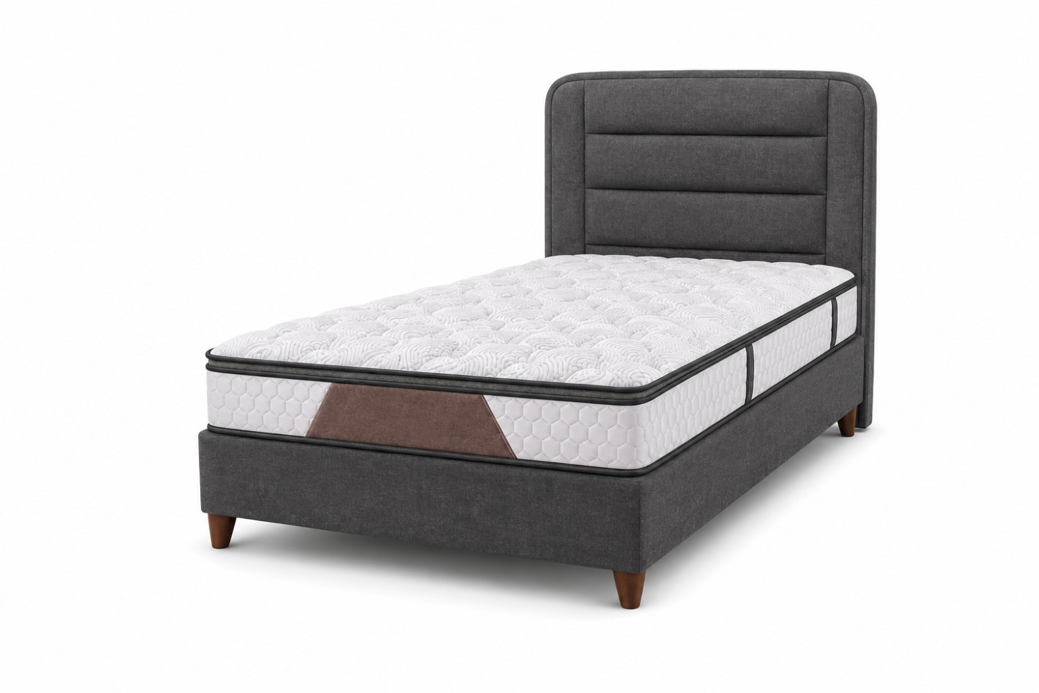 Veroke Premium Yatak Seti Ortopedik Pocket Yaylı Sandıklı Baza Başlık Takımı 30 cm