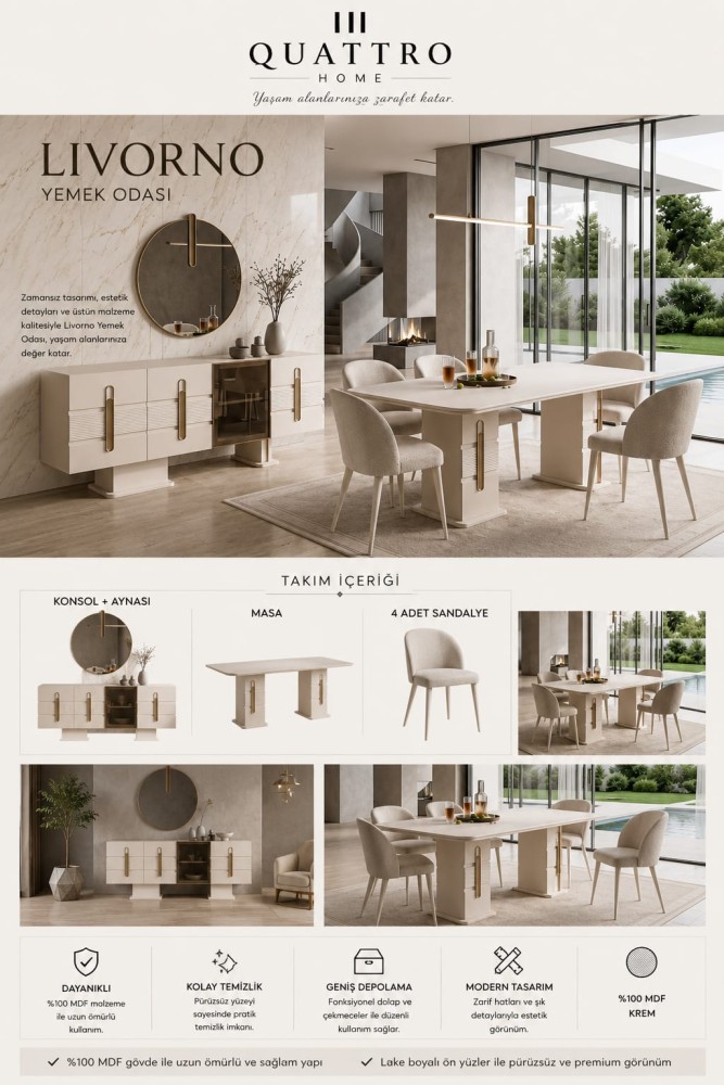 Livorno Yemek Odası Takımı