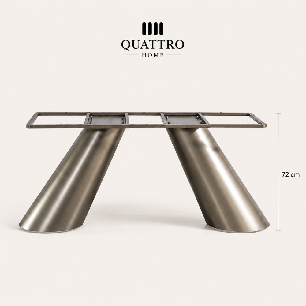 Ares 72 cm Çift Konik Metal Masa Ayağı