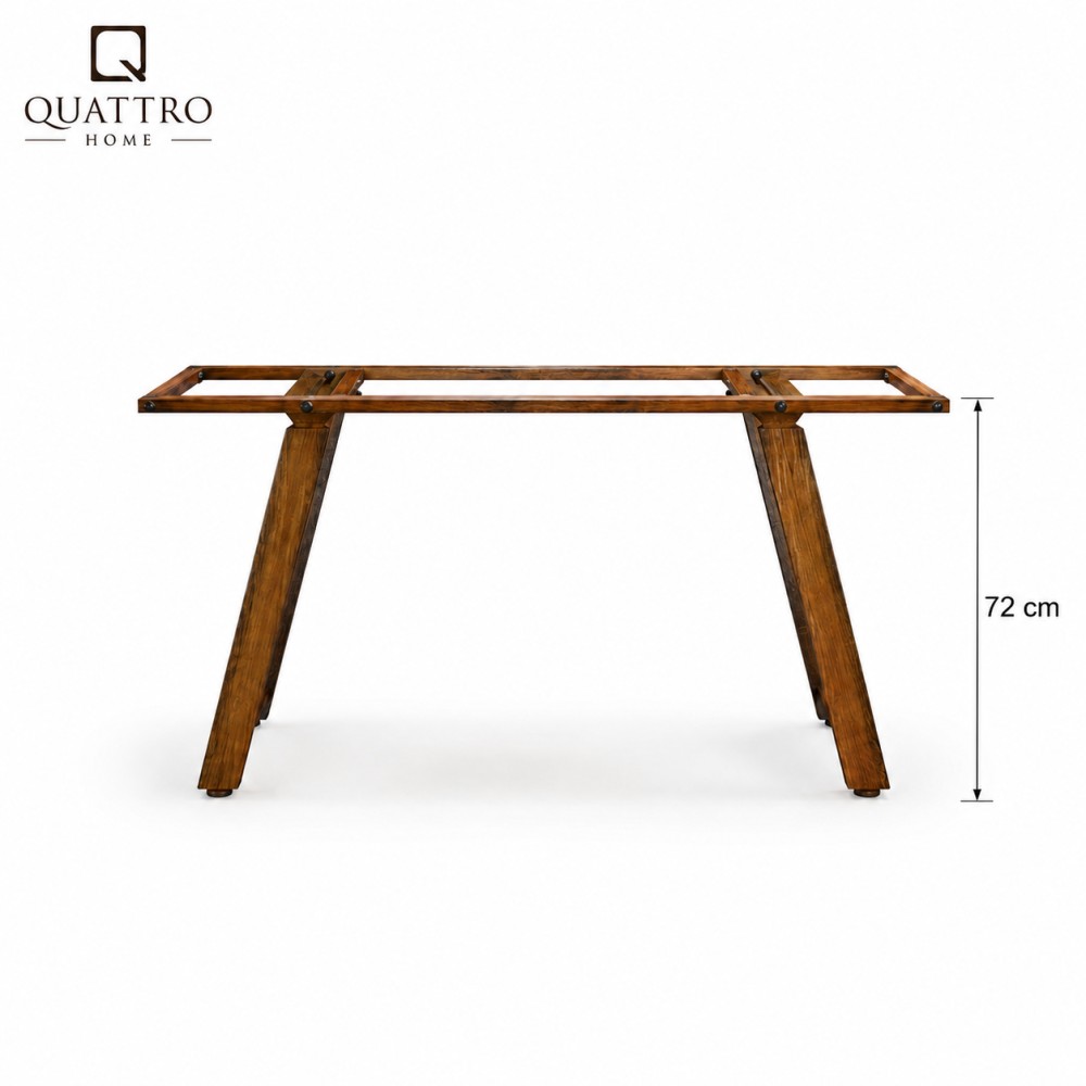Ravello 72 cm Ahşap Dokulu Masa Ayağı görsel 2