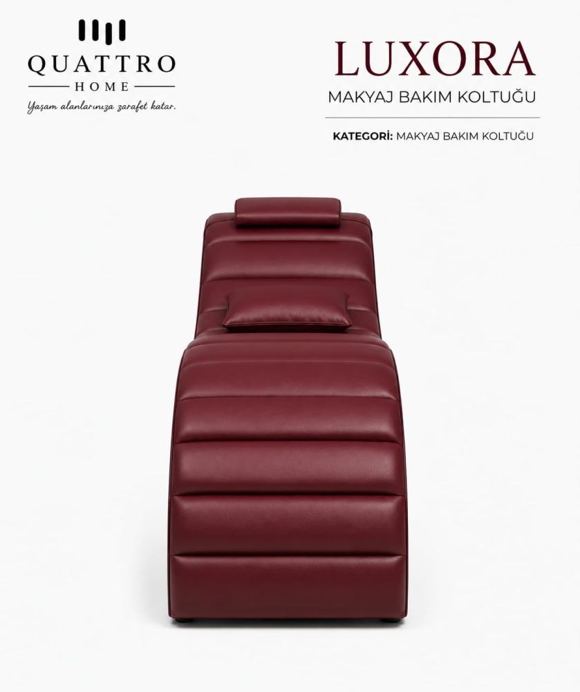 Luxora Makyaj ve Bakım Koltuğu – Ergonomik Kavisli Tasarım