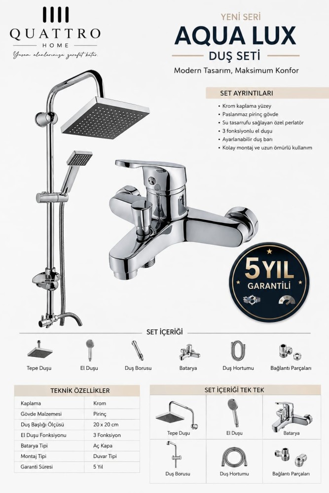 Aqua Lux Duş Seti 2