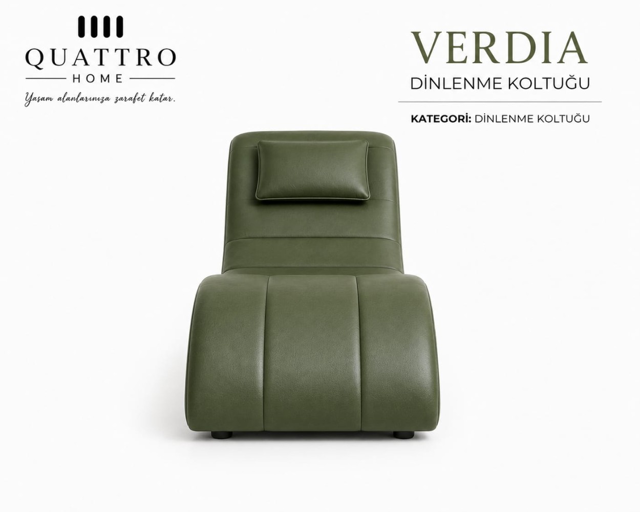 Verdia Ergonomik Dinlenme Koltuğu – Kavisli Modern Tasarım görsel 2
