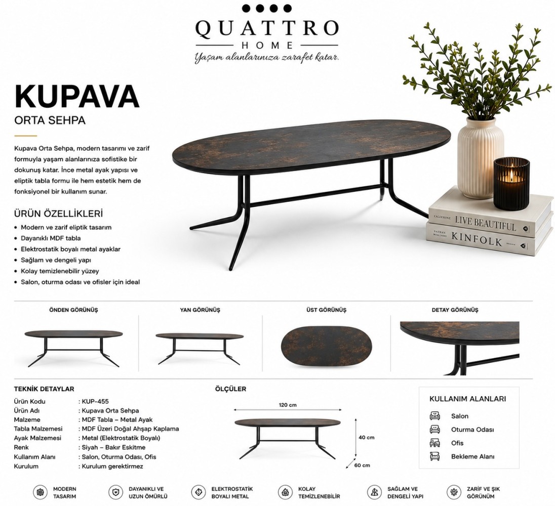 Kupava Orta Sehpa