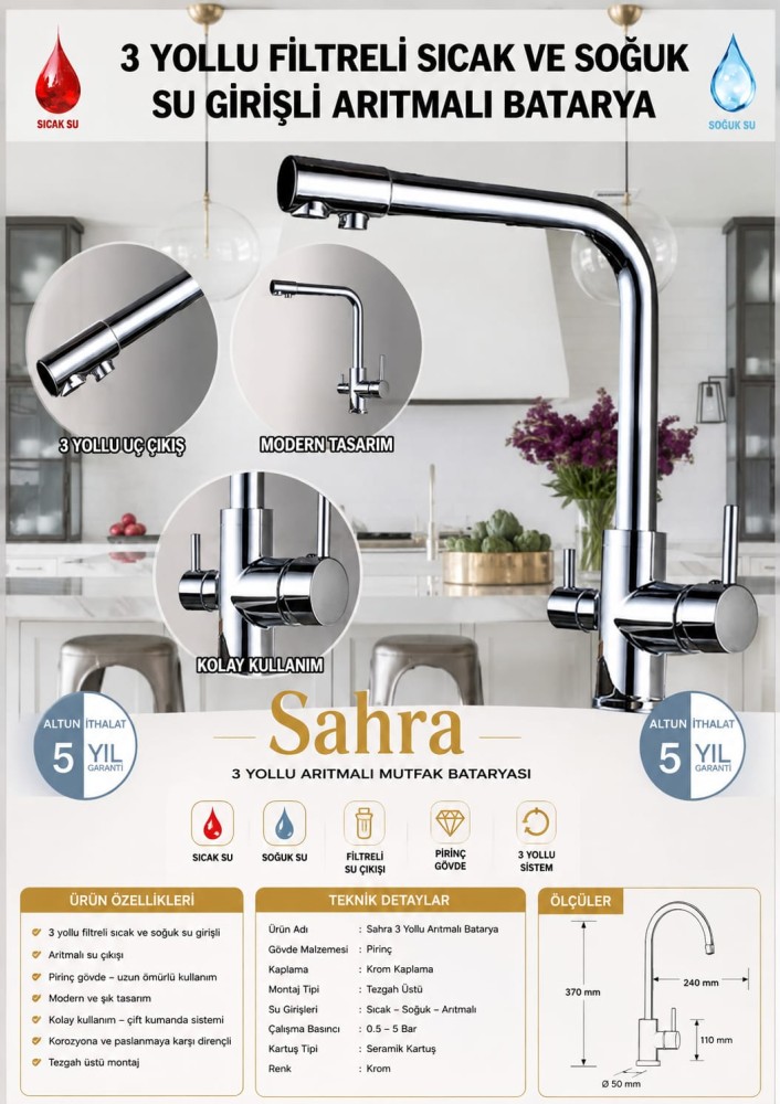 Sahra Arıtmalı Evye Bataryası