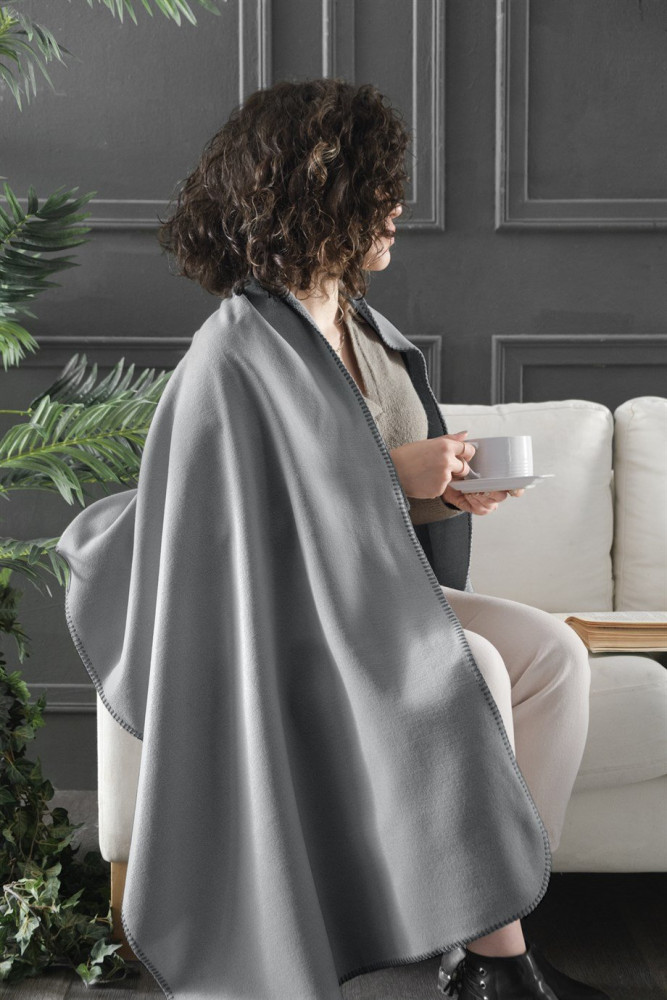 Bloom Polar Omuz Şalı - Gri