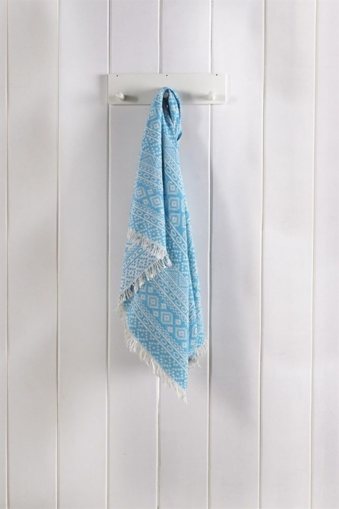 Cicim Kilim Peştemal - Turkuaz görsel 2