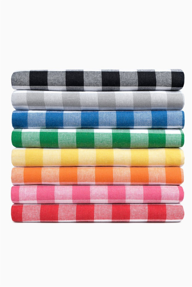 Kareli Masa Örtüsü - Kırmızı görsel 4