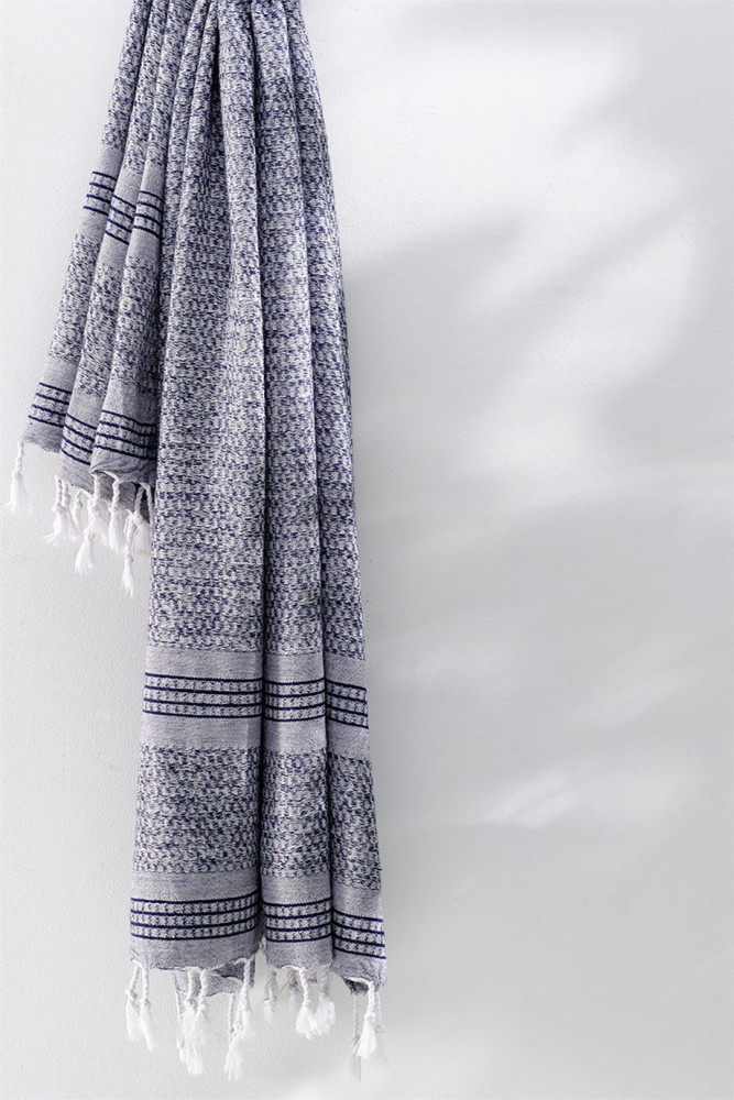 Linen Peştemal - Lacivert görsel 2