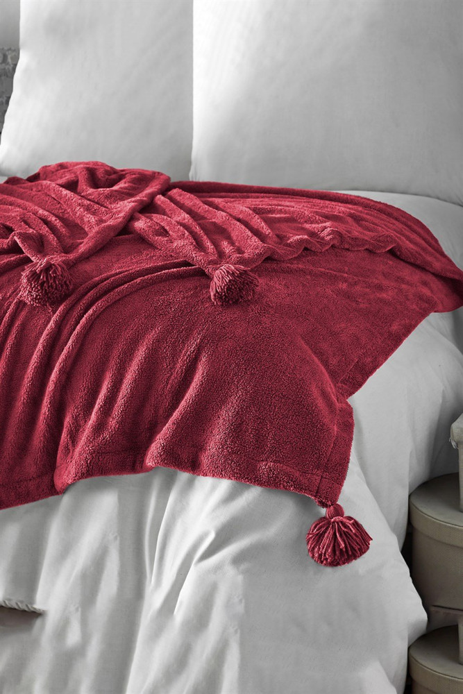 Puffy Wellsoft Battaniye - Bordo