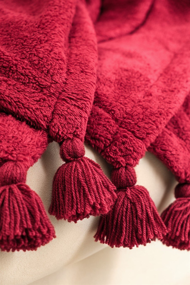 Puffy Wellsoft Battaniye - Bordo görsel 4