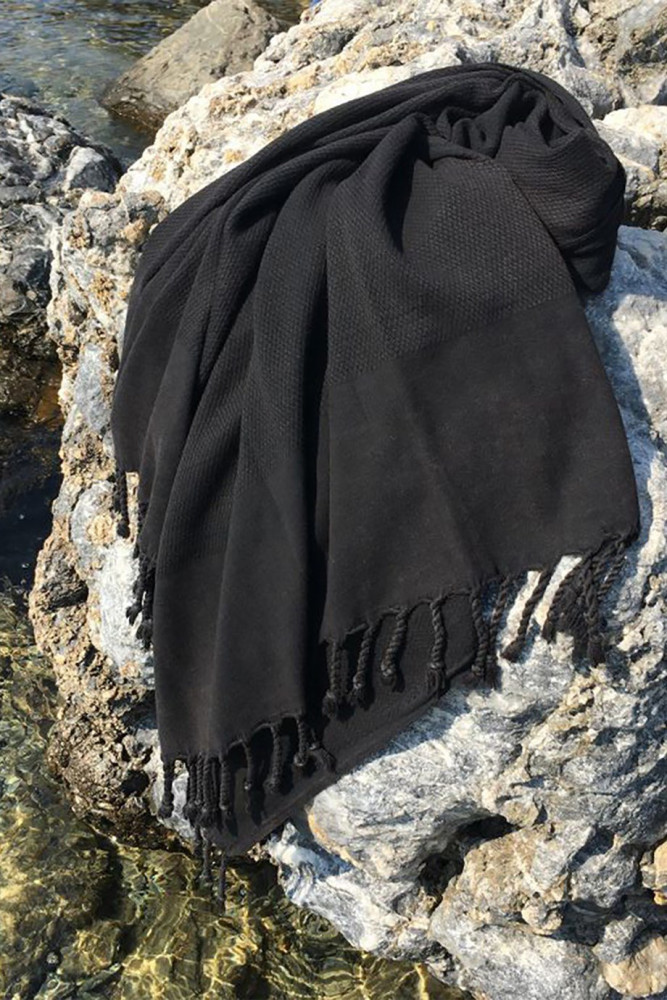 Taşlanmış Peştemal - Siyah