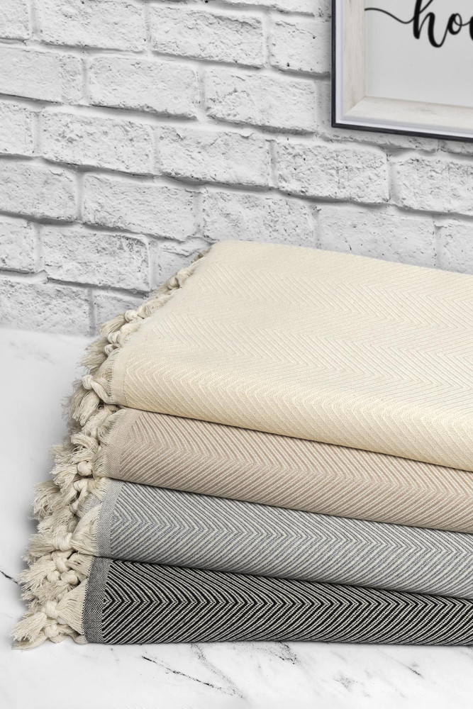 Trendy 2'li Set Koltuk Örtüsü - Naturel görsel 3