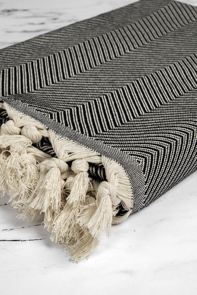 Trendy 2'li Set Koltuk Örtüsü - Siyah görsel 2