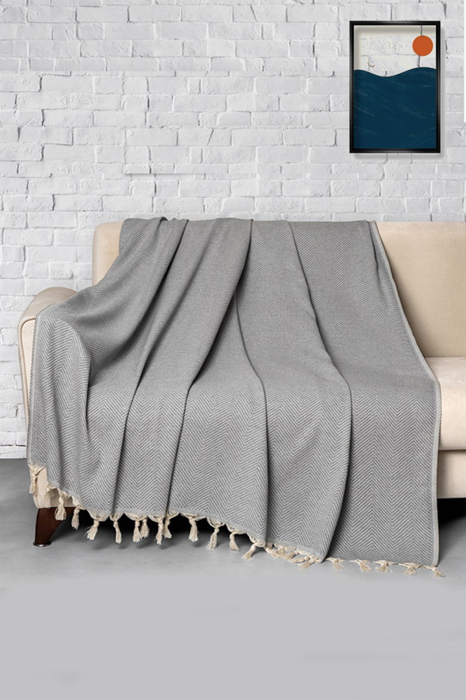 Trendy Koltuk Örtüsü - Gri