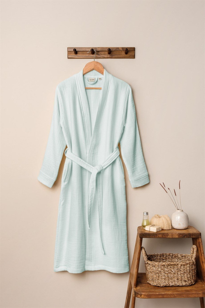 Unisex Kimono Bornoz - Mint