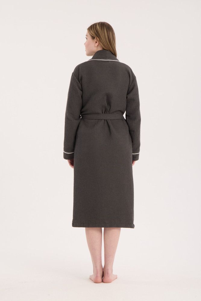 Unisex Soho Pike Bornoz - Antrasit görsel 4