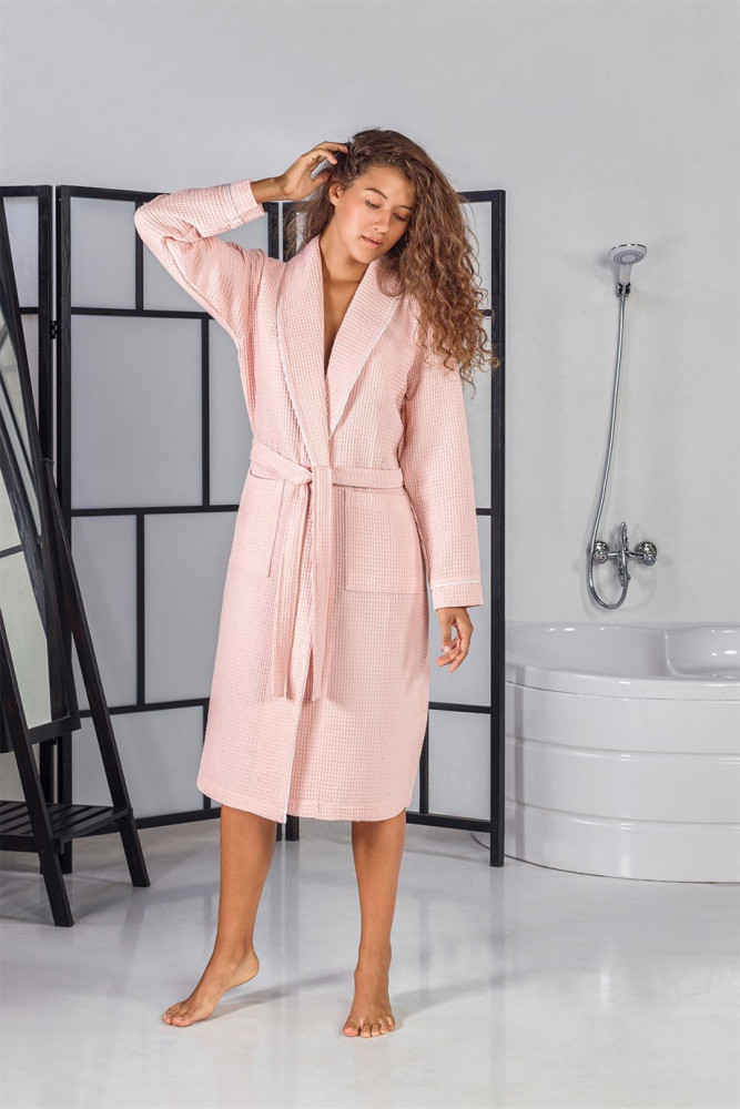 Unisex Soho Pike Bornoz - Pudra