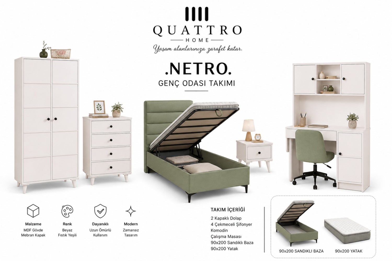 Netro Genç Odası Takımı görsel 2