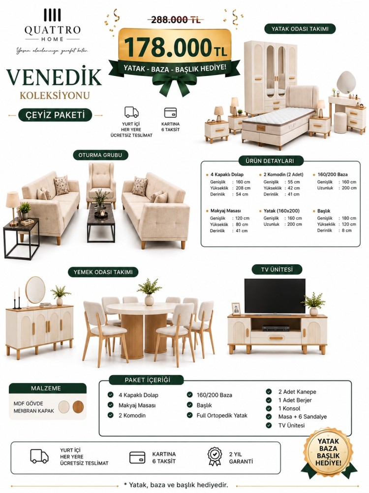 Venedik Çeyiz Paketi
