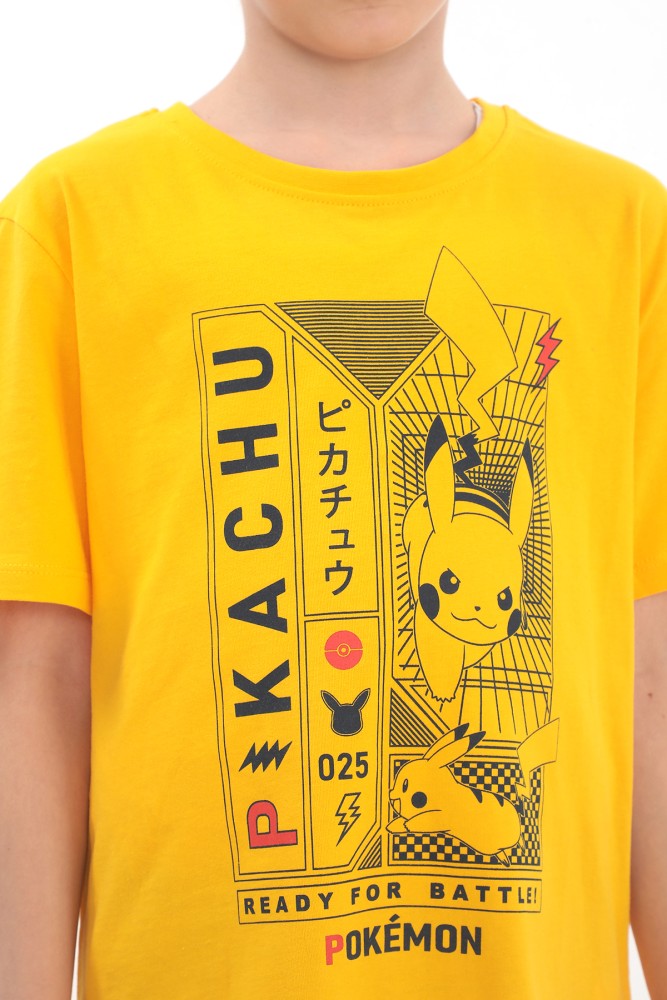 ORİJİNAL POKEMON PIKACHU ERKEK ÇOCUK TSHIRT-79765-SARI görsel 2