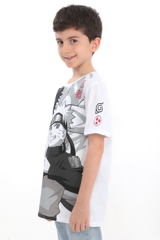 ORİJİNAL NARUTO SASUKE UZUMAKİ  ÇOCUK T​SHIRT- 54935-BEYAZ görsel 4