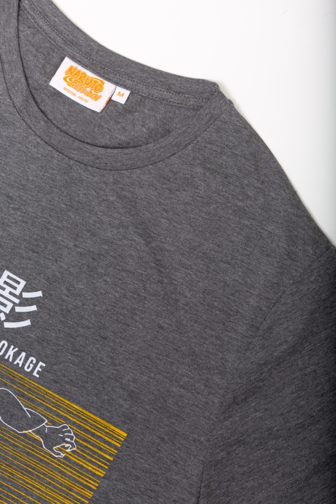 ORİJİNAL NARUTO UZUMAKİ HOKAGE TSHIRT-1280181-ANTRASİT görsel 4