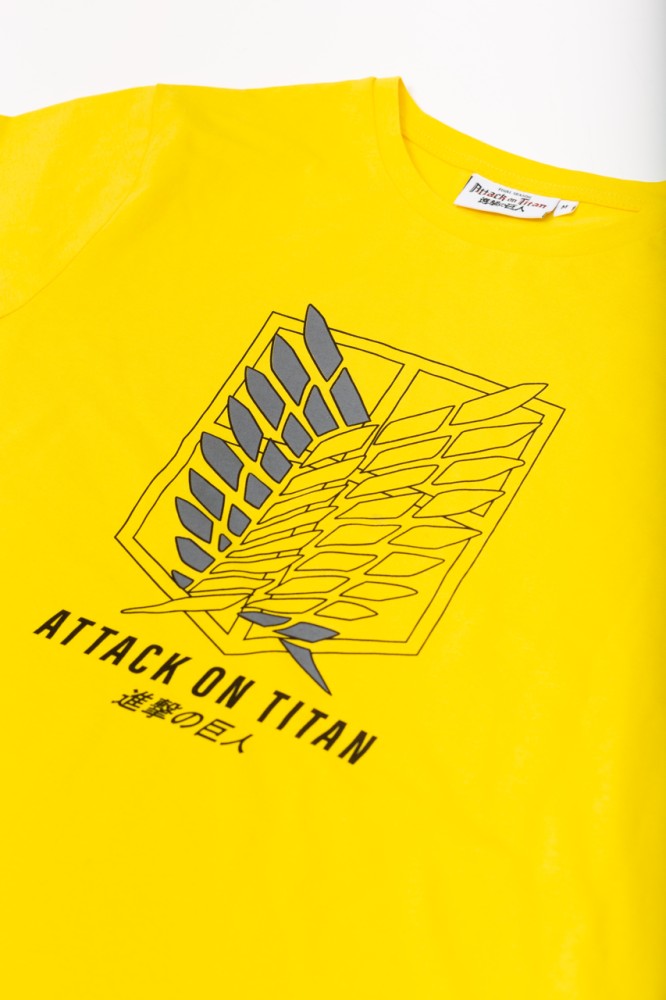 ORİJİNAL ATTACK ON TITAN JAPON DİZAYN ERKEK TSHIRT-1230478-SARI görsel 4