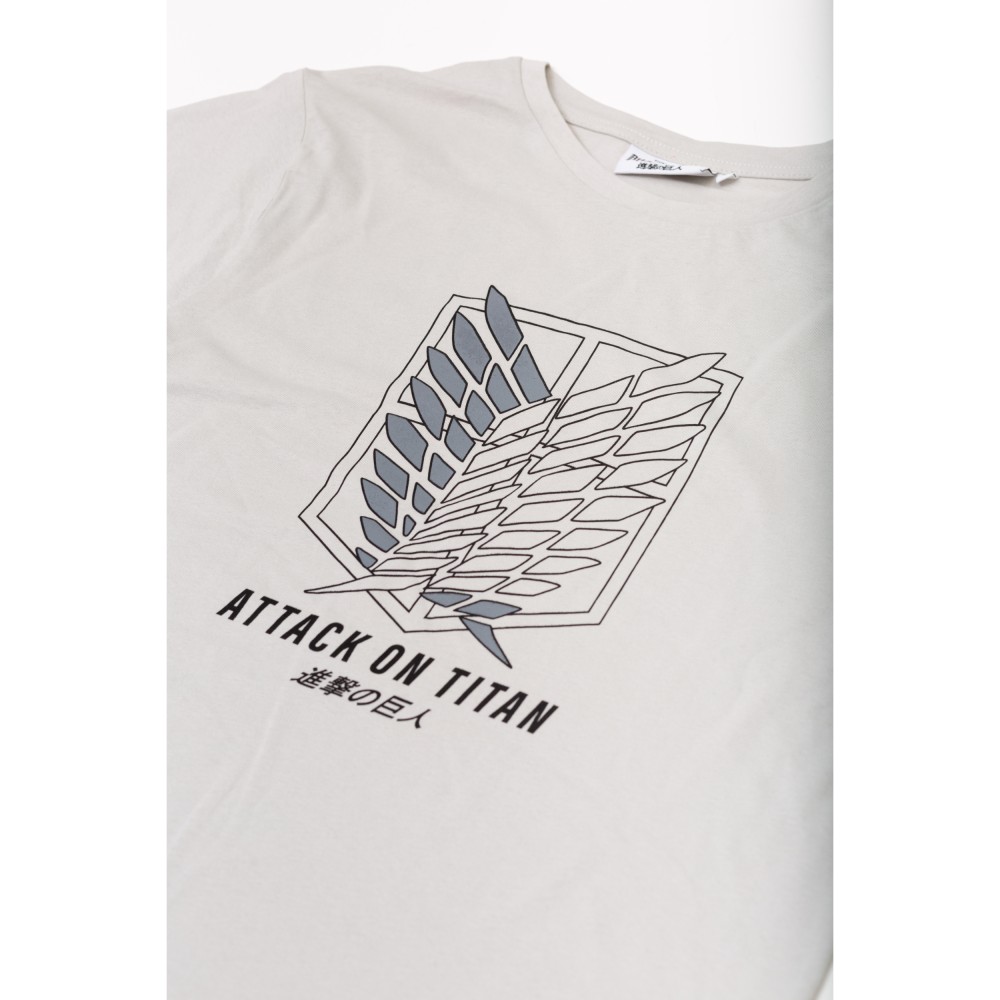 ORİJİNAL ATTACK ON TITAN JAPON DİZAYN ERKEK TSHIRT-1230478-GRİ görsel 3