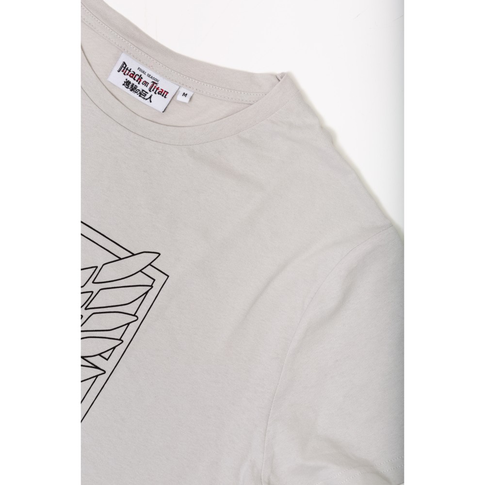 ORİJİNAL ATTACK ON TITAN JAPON DİZAYN ERKEK TSHIRT-1230478-GRİ görsel 4