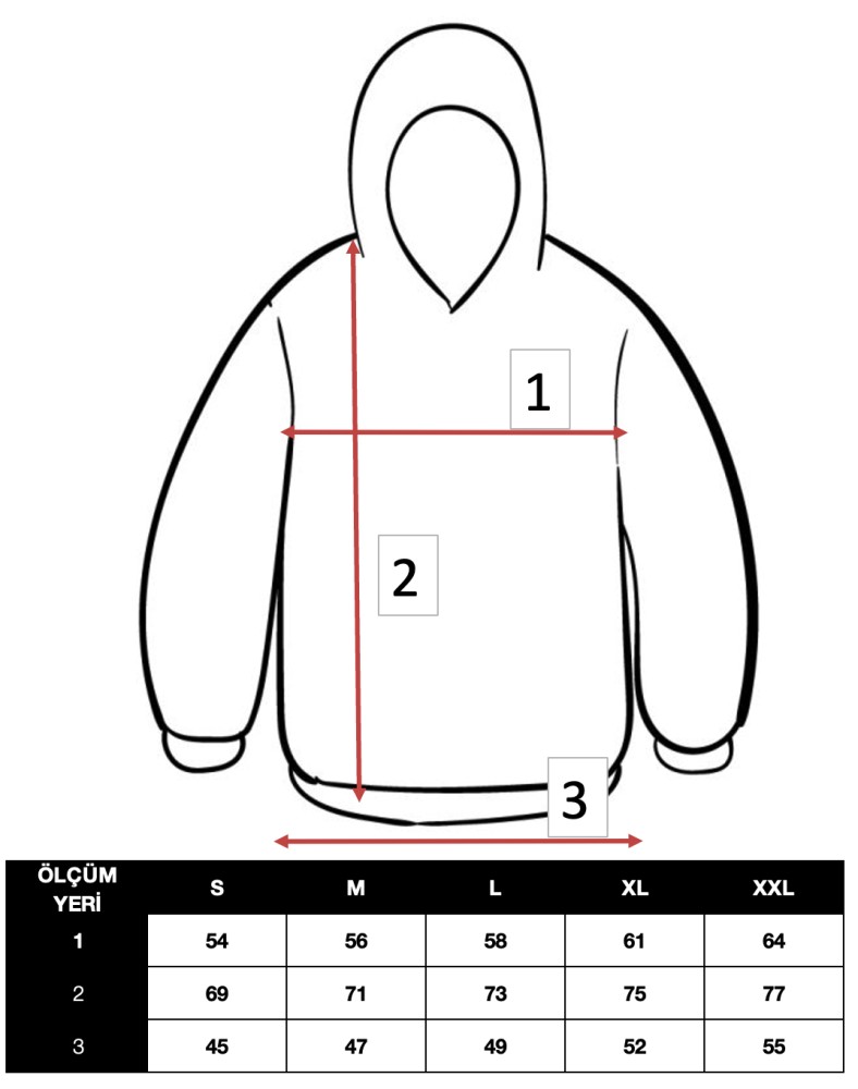 Erkek SİYAH Kapüşonlu Kanguru Cepli 3 iplik Şardonlu Polarlı Sweatshirt S-204 görsel 3