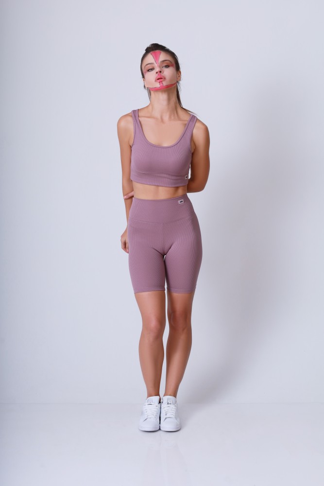 Fitilli Pembe Şort
