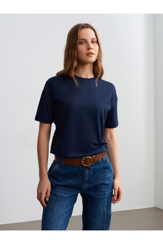 3683 Basic T-Shirt-K.Lacivert