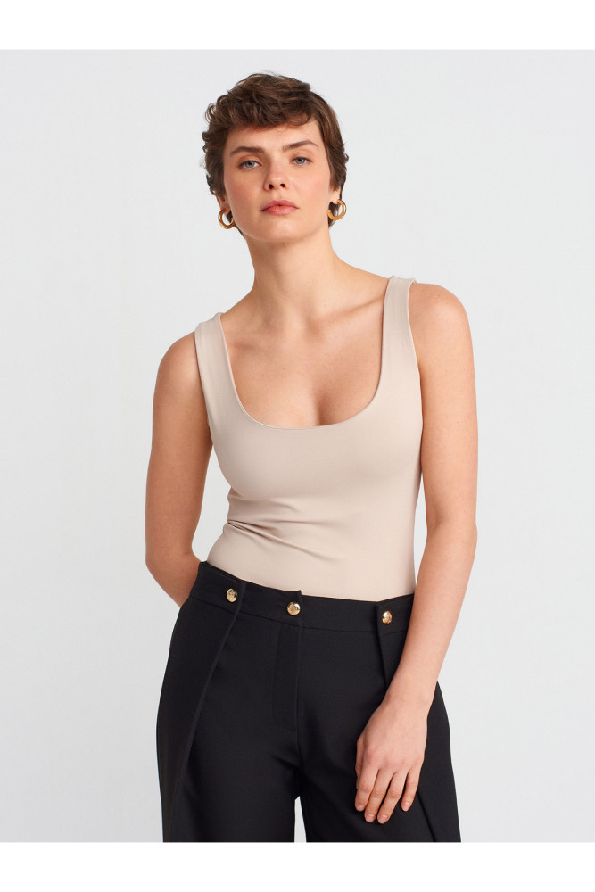 20977 Kalın Askılı Basic Top-Taş