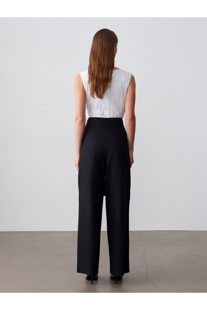 72673 Kemerli Pantolon-Siyah görsel 2