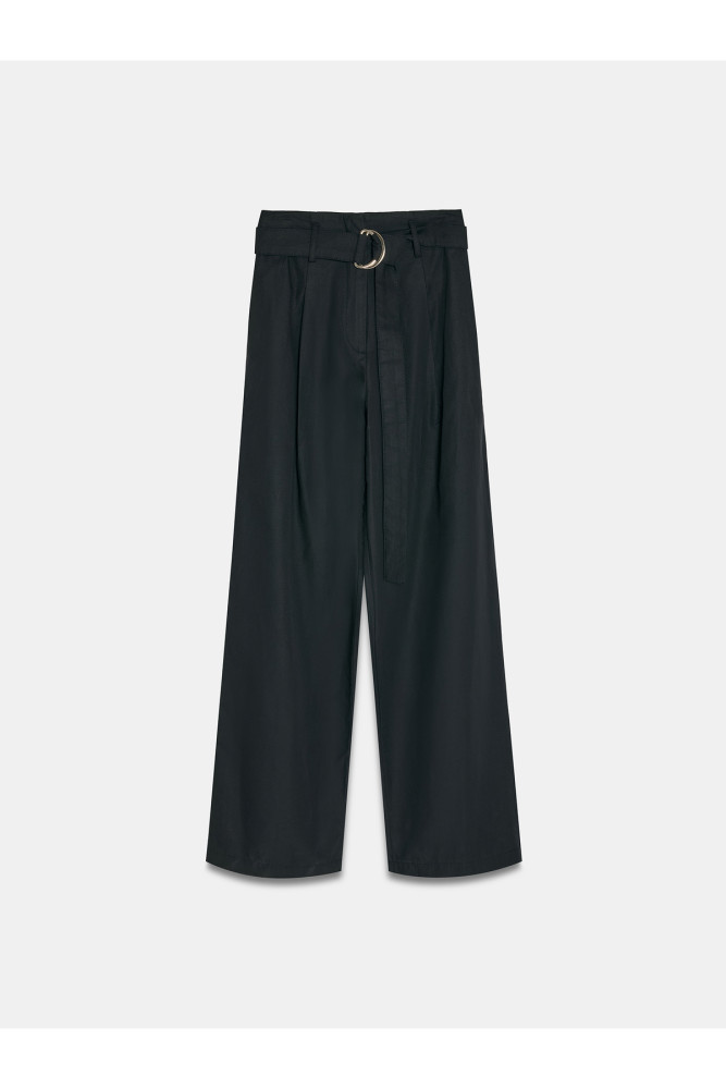 72673 Kemerli Pantolon-Siyah görsel 5