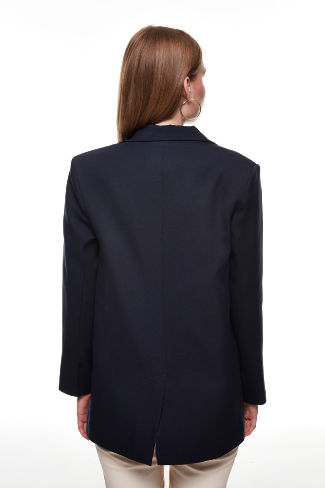 Blazer Ceket Lacivert görsel 5