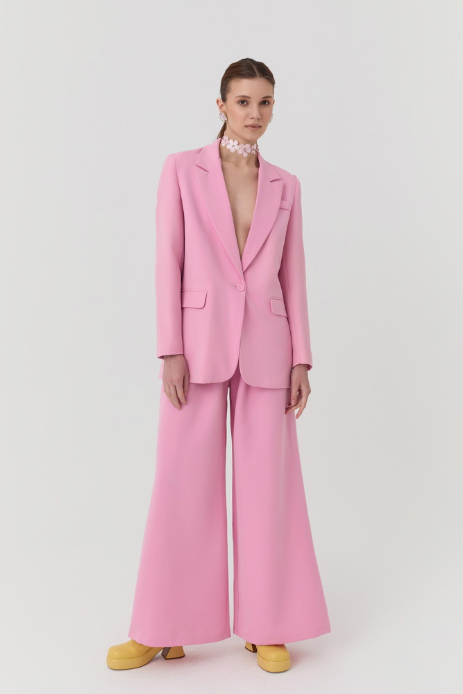 Quzu Blazer Ceket Pembe görsel 3