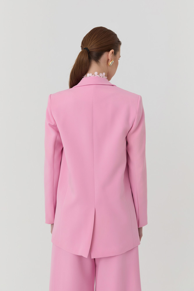 Quzu Blazer Ceket Pembe görsel 5