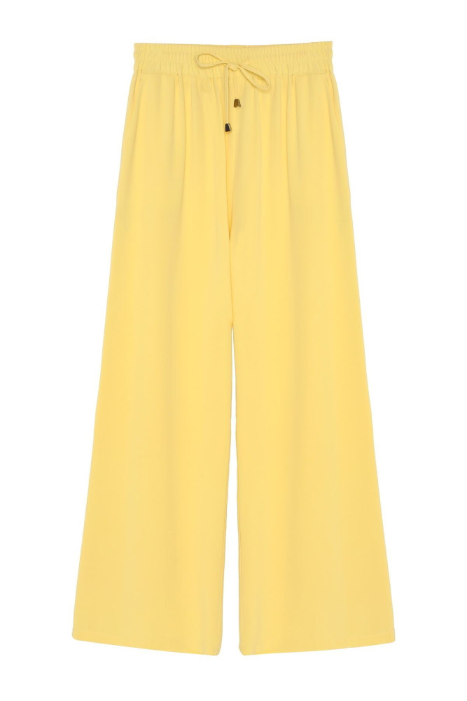Beli Lastikli Bol Paça Pantolon görsel 2